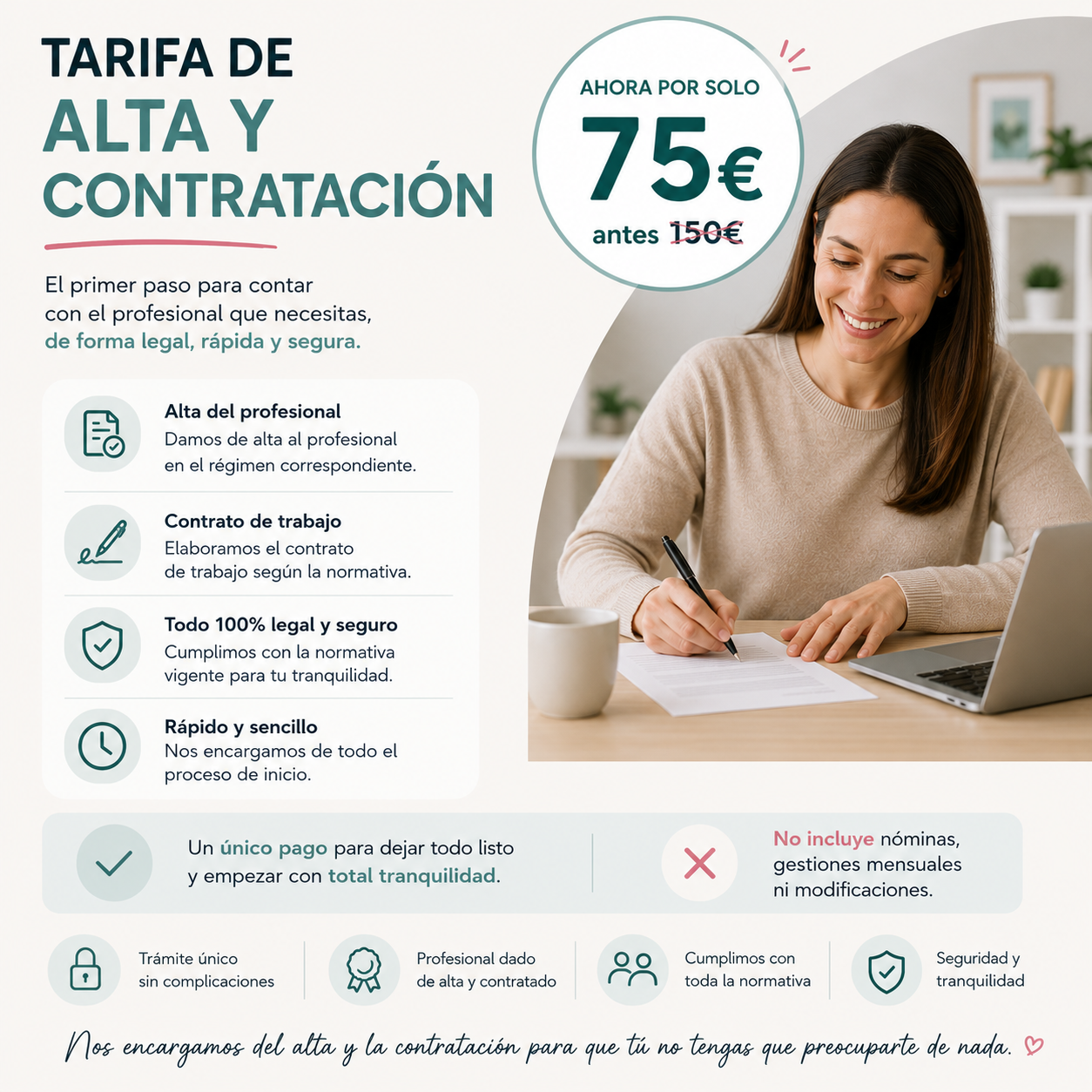 ALTA Y CONTRATACIÓN (PAGO ÚNICO)